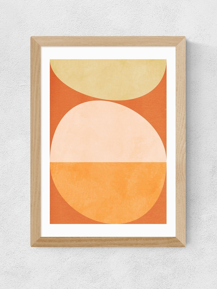 East End Prints Oak Nature Friendly Terracotta V Wall Art Print by Ana Rut Bre - Image 2 of 3