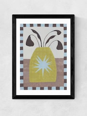 East End Prints Black Star Vase Wall Art Print by Jazmine Joye - Image 2 of 3