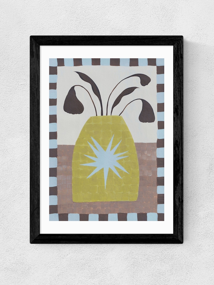 East End Prints Black Star Vase Wall Art Print by Jazmine Joye - Image 2 of 3 East End Prints Black Star Vase Wall Art Print by Jazmine Joye - Image 2 of 3