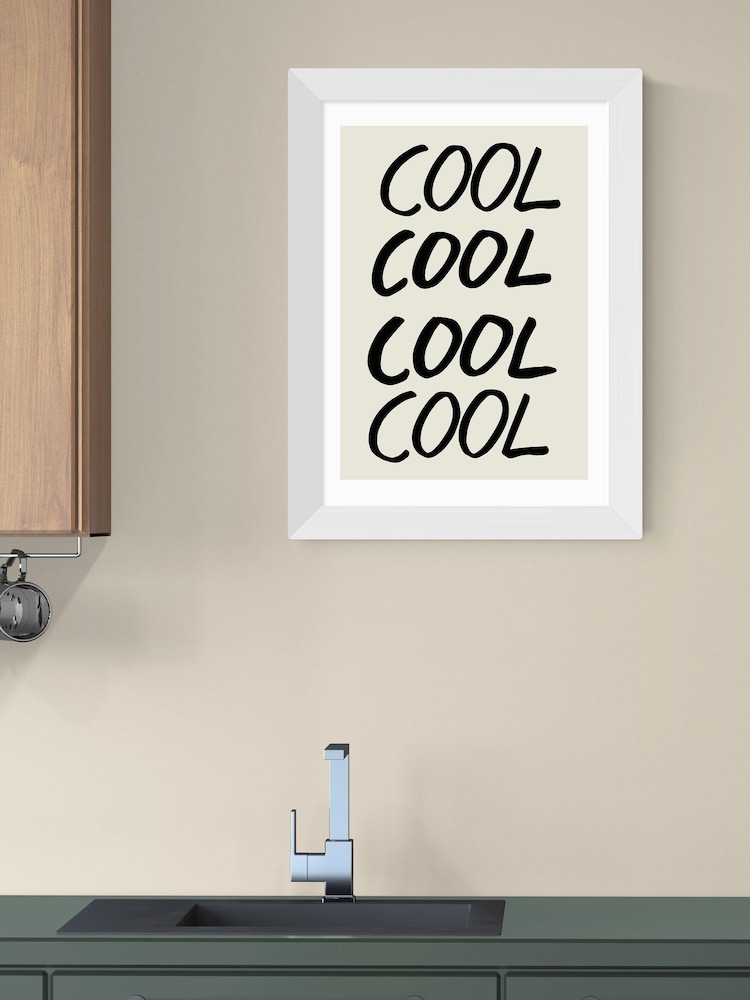 East End Prints White Cool Quote Wall Art Print by 1x Gallery - Image 1 of 3 East End Prints White Cool Quote Wall Art Print by 1x Gallery - Image 1 of 3