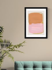 East End Prints Black Abstract Brush Strokes 121 Wall Art Print by Mareike Boehmer - Image 1 of 3
