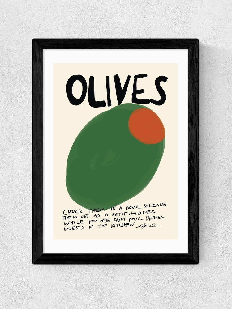 East End Prints Black Olives Wall Art Print by Stephie Cardona - Image 2 of 3 East End Prints Black Olives Wall Art Print by Stephie Cardona - Image 2 of 3