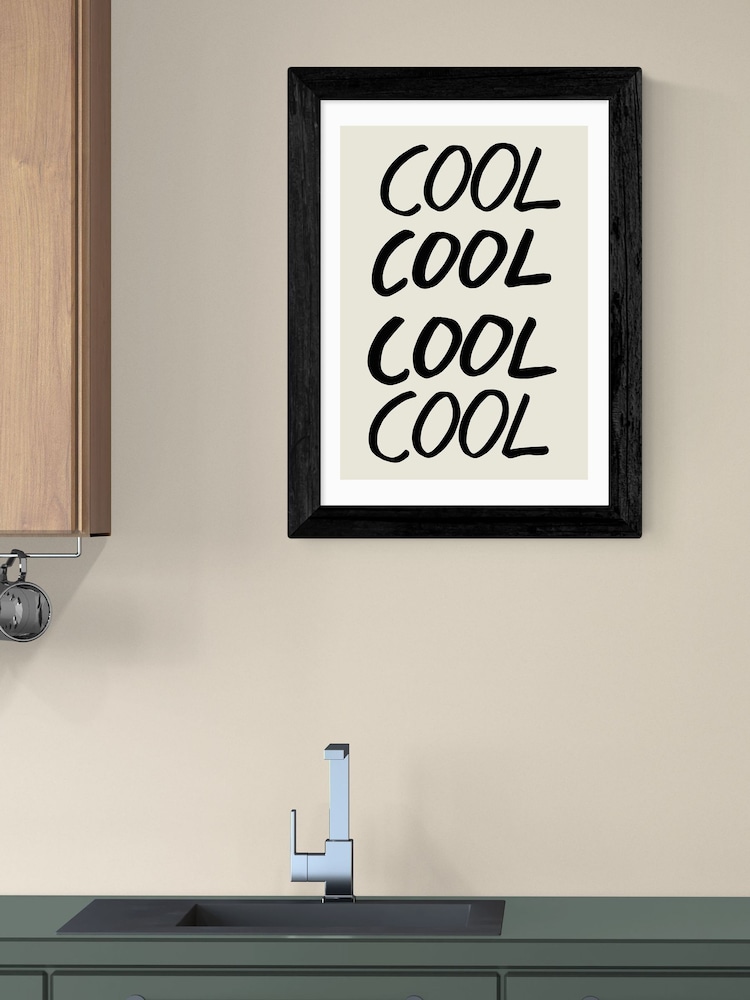 East End Prints Black Cool Quote Wall Art Print by 1x Gallery - Image 1 of 3