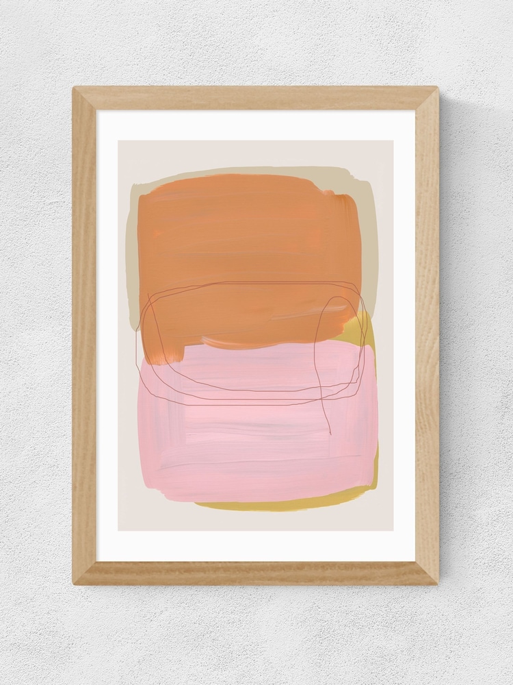 East End Prints Oak Abstract Brush Strokes 121 Wall Art Print by Mareike Boehmer - Image 2 of 3 East End Prints Oak Abstract Brush Strokes 121 Wall Art Print by Mareike Boehmer - Image 2 of 3