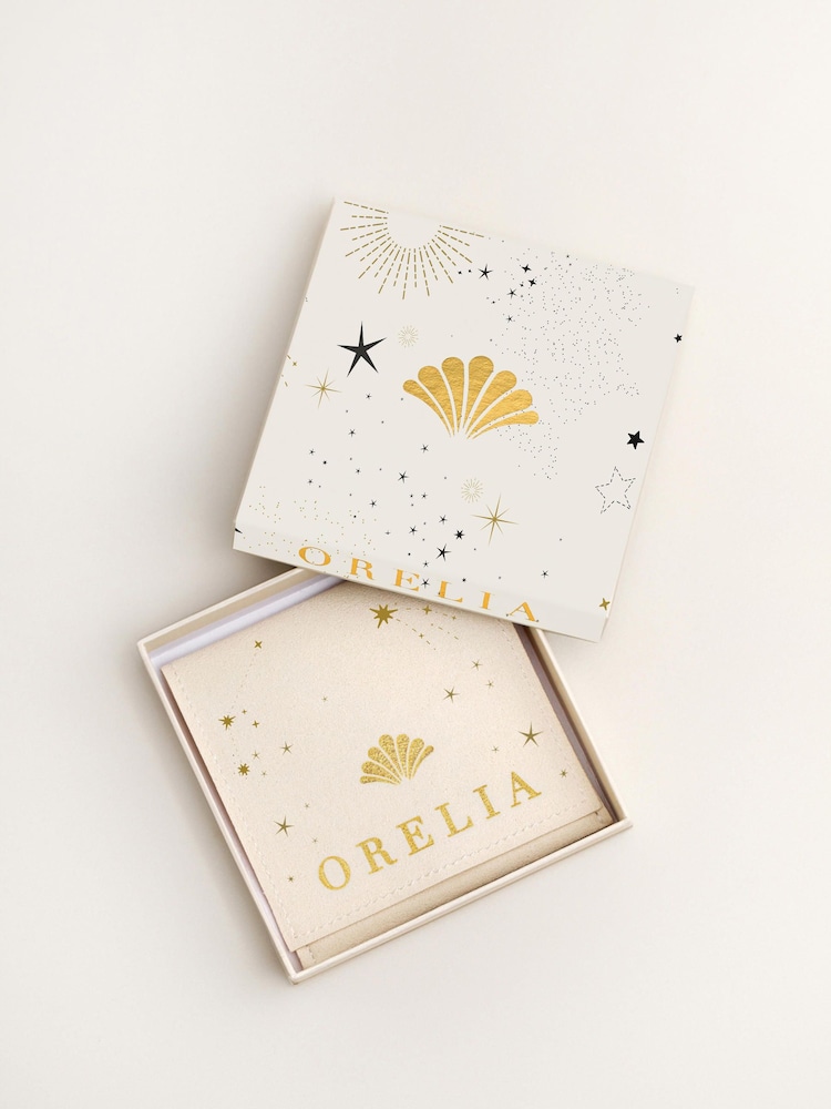 Orelia London Silver Tone Crystal Starburst Micro Hoops in a Gift Box - Image 2 of 3 Orelia London Silver Tone Crystal Starburst Micro Hoops in a Gift Box - Image 2 of 3