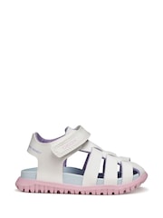 Geox White B Sandal Fusbetto - Image 1 of 8