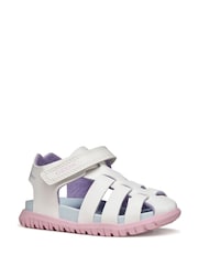Geox White B Sandal Fusbetto - Image 7 of 8