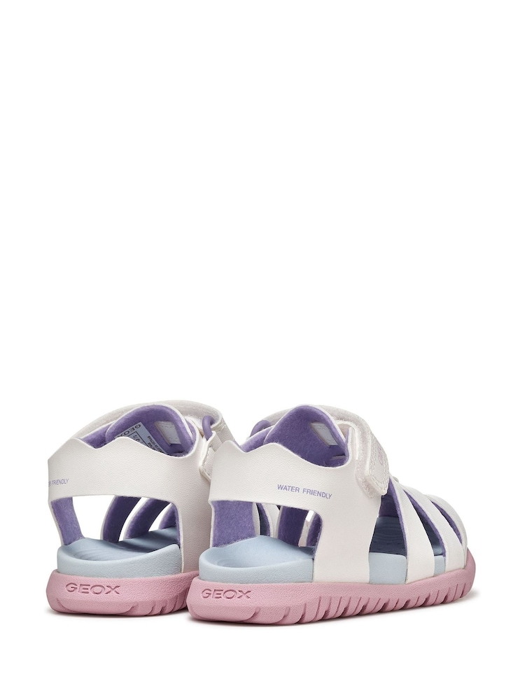 Geox White B Sandal Fusbetto - Image 8 of 8