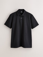 أسود/رمادي/أزرق داكن - سادة - حزمة من 3 قمصان بولو جيرسيه بكم قصير - صورة 5 من 9