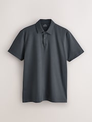 أسود/رمادي/أزرق داكن - سادة - حزمة من 3 قمصان بولو جيرسيه بكم قصير - صورة 7 من 9