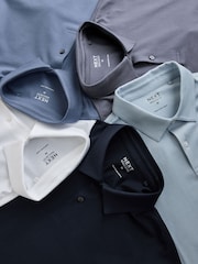 Navy/Pale Blue/White/Mid Blue/Light Blue Regular Fit Motionflex Short Sleeve Jersey Polo Shirts 5 Pack - Image 16 of 17