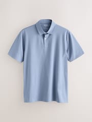 Blue/Yellow/Sage Green/Pink/Ecru Regular Fit Short Sleeve Jersey Polo Shirt 5 Pack - Image 2 of 8