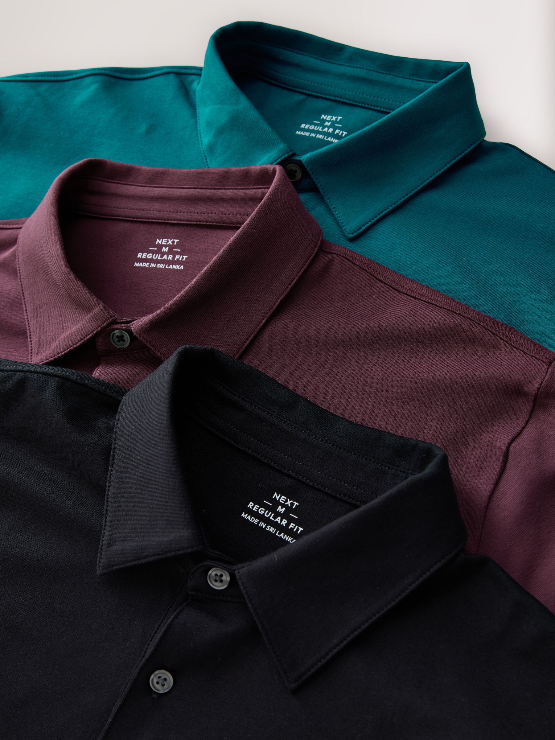Buy Teal/Purple/Black Plain Motionflex Short Sleeve Jersey Polo