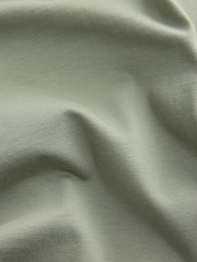 Green/Grey/Navy Plain Short Sleeve Jersey Polo Shirts 3 Pack - Image 9 of 9