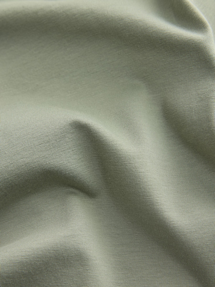 Green/Grey/Navy Plain Short Sleeve Jersey Polo Shirts 3 Pack - Image 9 of 9