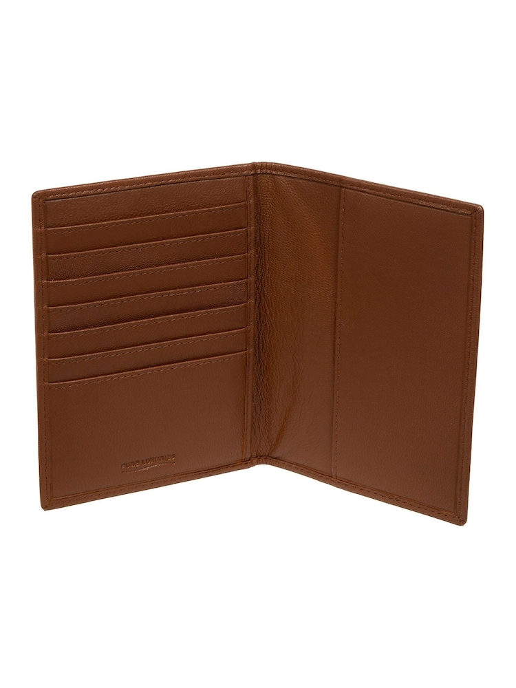 Pure Luxuries London 'Louis' Leather Passport Brown Holder - Image 4 of 4