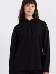 Chinti & Parker Wool Cashmere Relaxed Black Hoodie - Image 3 of 4