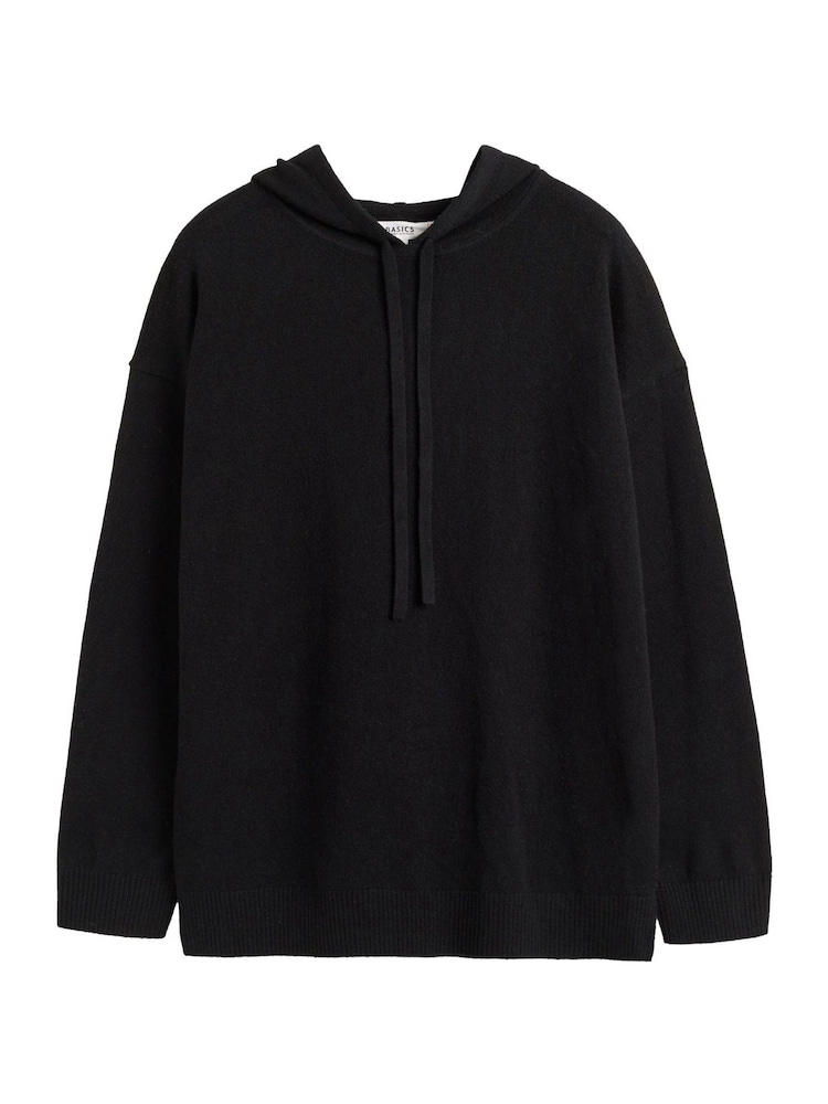 Chinti & Parker Wool Cashmere Relaxed Black Hoodie - Image 4 of 4