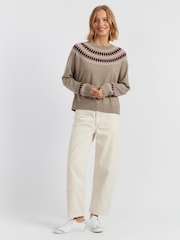 Chinti & Parker Wool Cashmere Fair Isle Pattern Sweater - Image 2 of 4