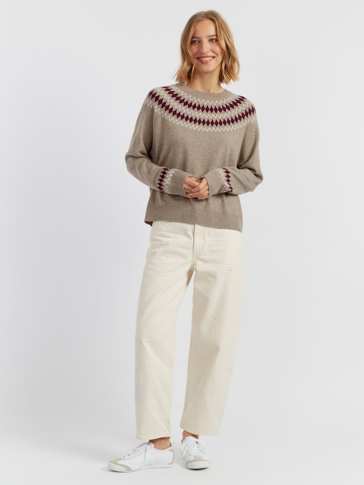 Chinti & Parker Wool Cashmere Fair Isle Pattern Sweater - Image 2 of 4 Chinti & Parker Wool Cashmere Fair Isle Pattern Sweater - Image 2 of 4