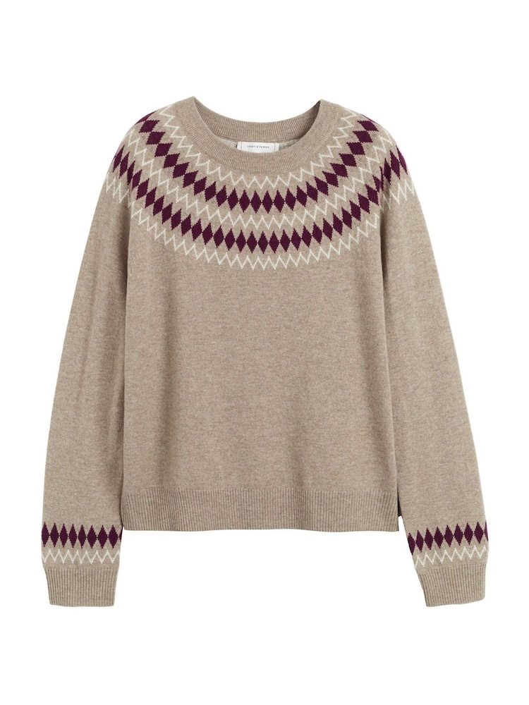 Chinti & Parker Wool Cashmere Fair Isle Pattern Sweater - Image 4 of 4