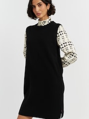 Chinti & Parker Wool Cashmere Black Mini Dress - Image 3 of 4