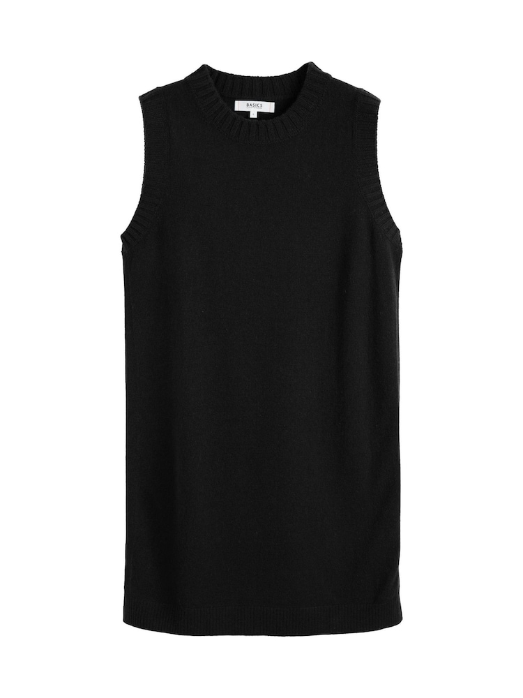 Chinti & Parker Wool Cashmere Black Mini Dress - Image 4 of 4