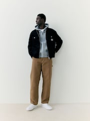 Carhartt WIP Grey Hooded Chase Zip Sweatshirt - Image 6 of 6