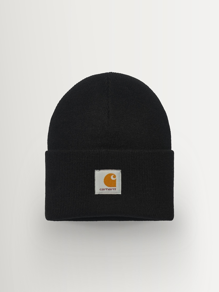 Carhartt WIP Black Acrylic Watch Hat - Image 1 of 2 Carhartt WIP Black Acrylic Watch Hat - Image 1 of 2