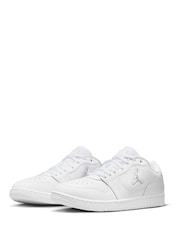 Jordan White Access Court Low Trainers - Image 5 of 10