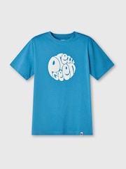 Pretty Green Blue Gillespie Logo Short Sleeve T-Shirt - Image 1 of 1