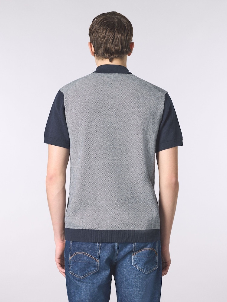 Pretty Green Grey Roxy Knit Short Sleeve Shirt - Image 2 of 4