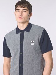 Pretty Green Grey Roxy Knit Short Sleeve Shirt - Image 3 of 4