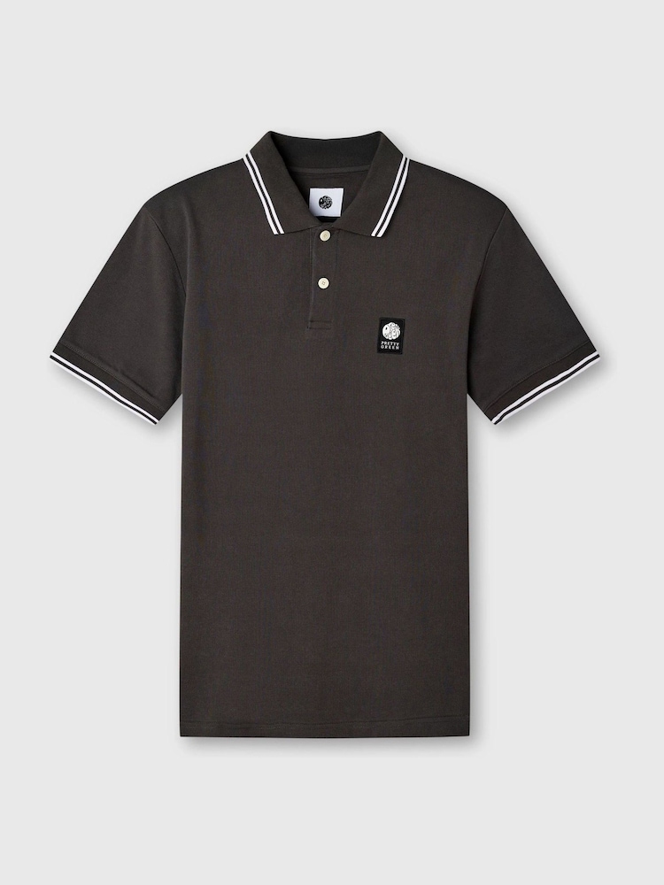 Pretty Green Grey Rayner Short Sleeve Polo Shirt - Image 4 of 4