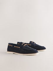 أزرق داكن - Woven Boat Shoes - Image 3 of 7