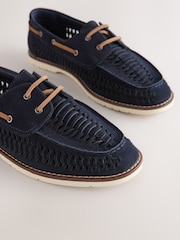 أزرق داكن - Woven Boat Shoes - Image 5 of 7