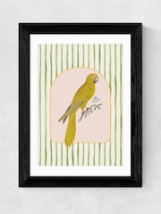 East End Prints Black Eccentric Parrot Wall Art Print by Oh Fine Art - Image 2 of 3