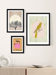 East End Prints Black Eccentric Parrot Wall Art Print by Oh Fine Art - Image 3 of 3
