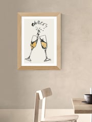 East End Prints Oak Cheers II Wall Art Print by Cartissi - Image 1 of 3