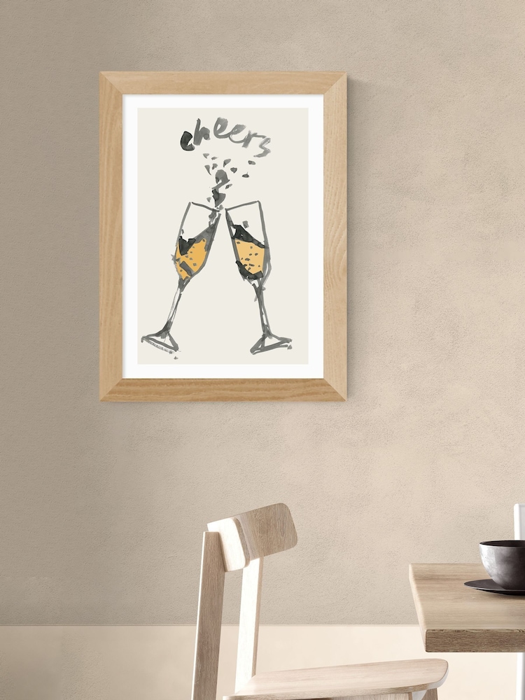East End Prints Oak Cheers II Wall Art Print by Cartissi - Image 1 of 3 East End Prints Oak Cheers II Wall Art Print by Cartissi - Image 1 of 3