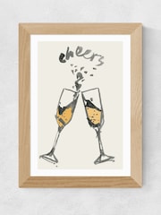 East End Prints Oak Cheers II Wall Art Print by Cartissi - Image 2 of 3
