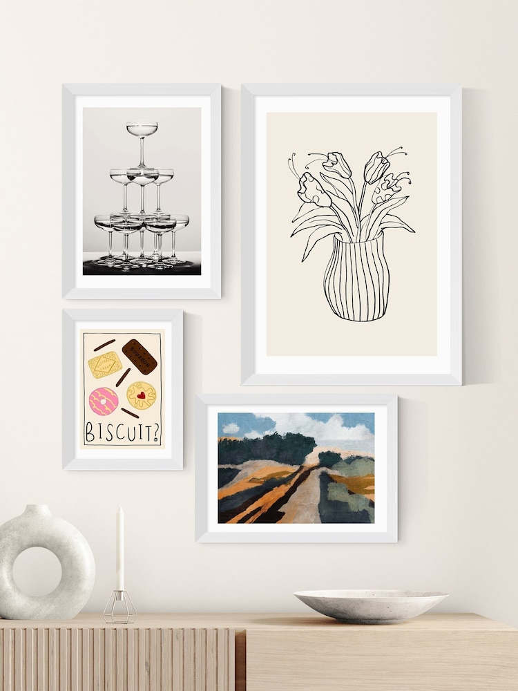 East End Prints White Biscuit Wall Art Print by Amber May Art - Image 3 of 3 East End Prints White Biscuit Wall Art Print by Amber May Art - Image 3 of 3