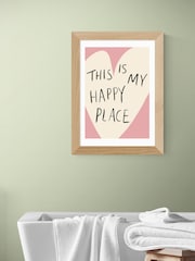 East End Prints Oak This Is My Happy Place Wall Art Print by Amber May Art - Image 1 of 3