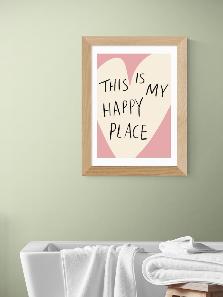 East End Prints Oak This Is My Happy Place Wall Art Print by Amber May Art - Image 1 of 3 East End Prints Oak This Is My Happy Place Wall Art Print by Amber May Art - Image 1 of 3