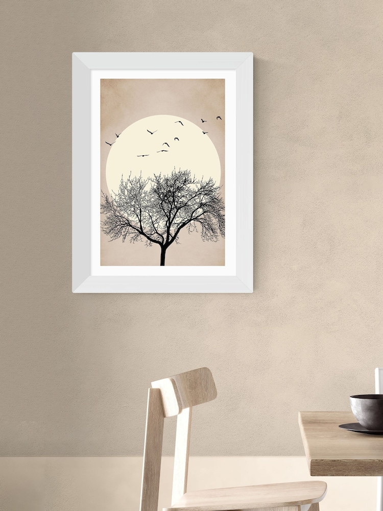East End Prints White Dreamers Bright Wall Art Print by Kubistika - Image 1 of 3