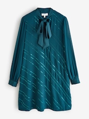 Phase Eight Blue Sonali Satin Dress - Image 6 of 6