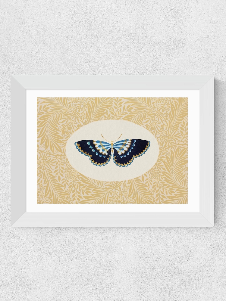 East End Prints White Delicate Flutter Wall Art Print by Oh Fine Art - Image 2 of 3 East End Prints White Delicate Flutter Wall Art Print by Oh Fine Art - Image 2 of 3