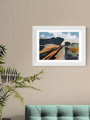 East End Prints White Trevessa Wall Art Print by Dan Hobday - Image 1 of 3