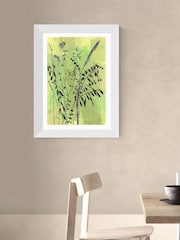 East End Prints White Folklore Arrangement Wall Art Print by cartissi - Image 1 of 3