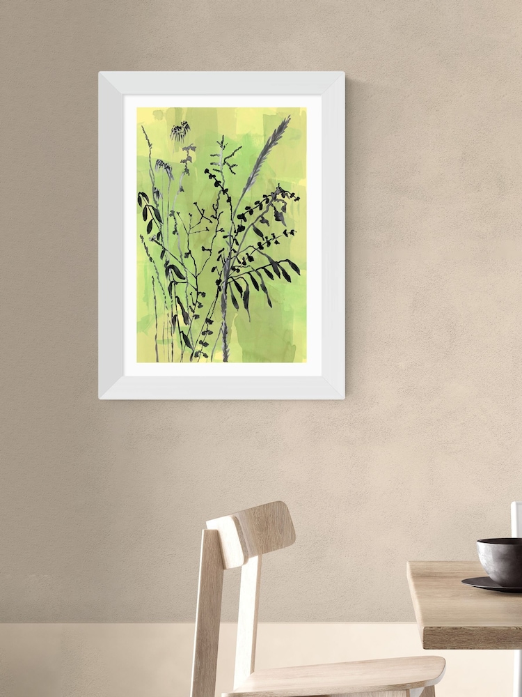 East End Prints White Folklore Arrangement Wall Art Print by cartissi - Image 1 of 3